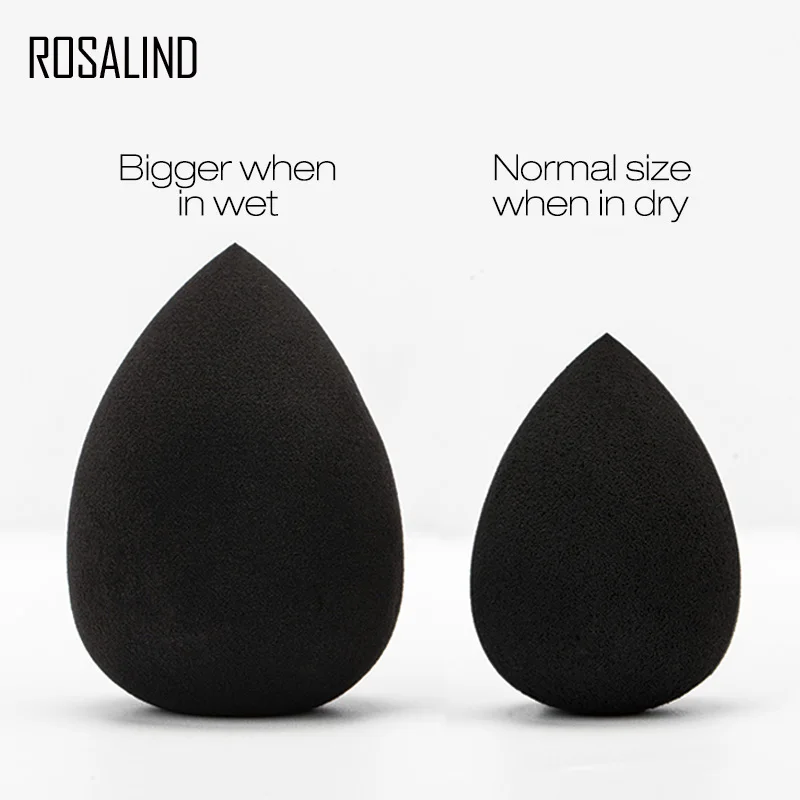 ROSALIND, 3 шт., Кисть для макияжа, спонж, пудра, основа, высокое качество, форма капли воды, спонж, средства для лица, аксессуары, косметика