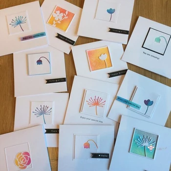 

Flowers square frame Metal Cutting Dies Stencils DIY Scrapbooking Paper/photo Cards Embossing Dies