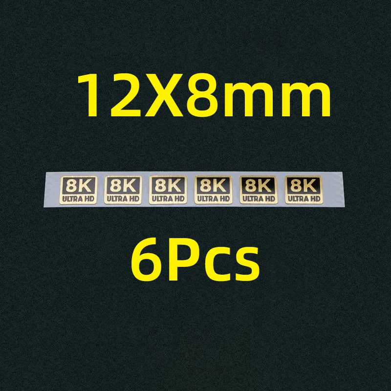 4K HDR Small Gold Label HD 8K Digital Video Player Displays Decorative Faith Stickers Spot DIY