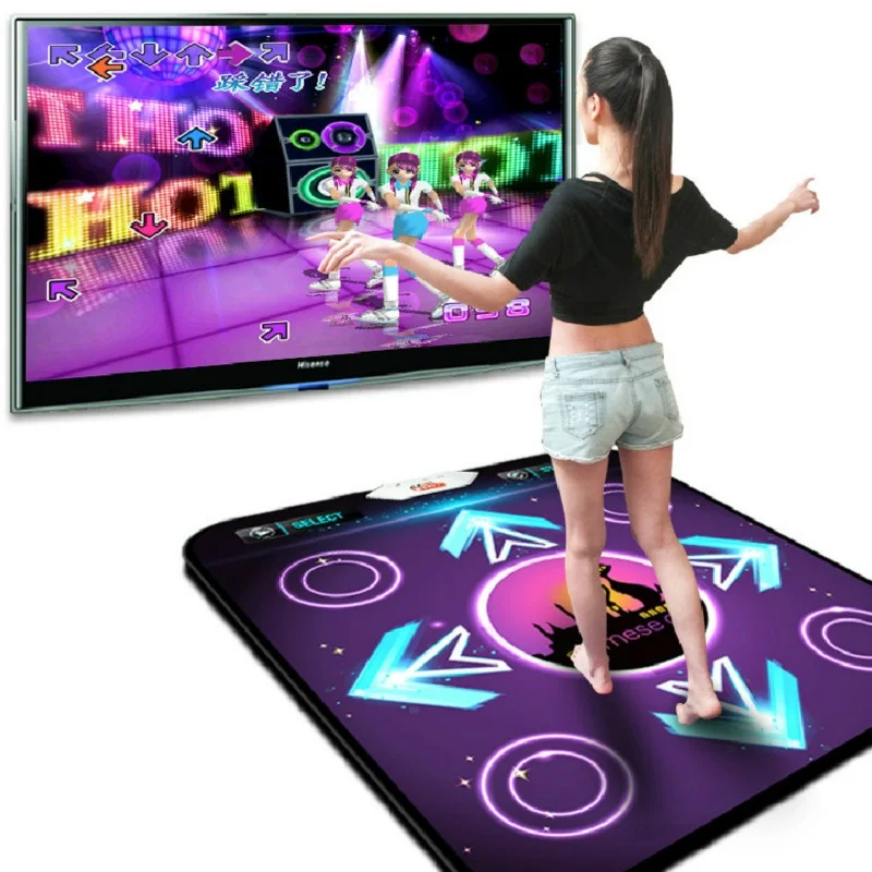 Non Slip Dancing Step Dance Mat Pad Motion Sensing Wireless Accurate Foot Print Game Fitness Game Pad USB for PC