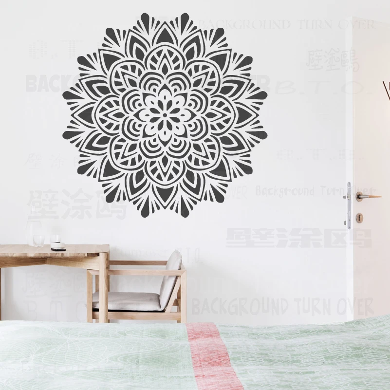 80cm - 120cm Stencil Mandala Extra Large per la pittura di grandi  decorazioni per pareti rotonde modelli di pareti di vernice piastrelle  Vintage S050 - AliExpress