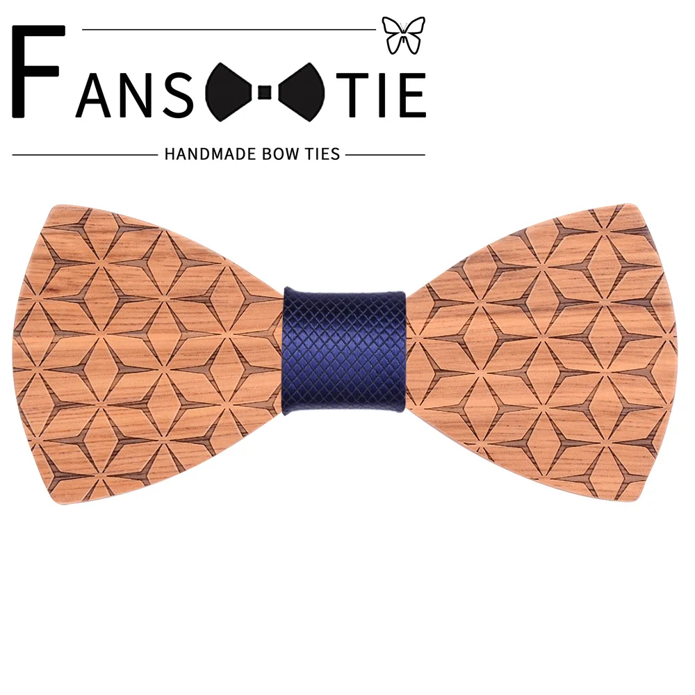 Handmade Wooden Bow Tie Necktie Men's Gifts Fashion Wedding Wood bowtie Gift 