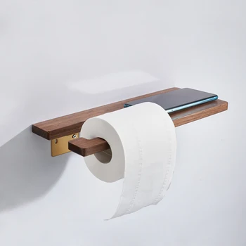 Porte papier toilette bois