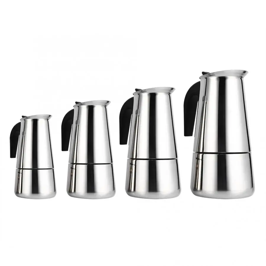 100 мл 200 300 450 Эспрессо кофеварка портативный Moka горшок для дома и офиса из