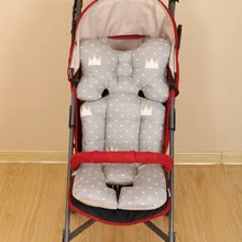 Детский хлопковый столик для кормления малыша на колесиках, подушка в Корейском стиле, толстый чистый хлопок, дышащий, универсальный, Осень-зима