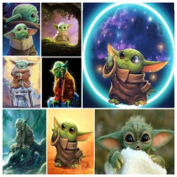 Pintura de diamantes de Disney de Star Wars, personaje de dibujos animados, Yoda, 5D, Hobby, bordado completo, regalo para niños, mosaico, decoración del hogar