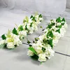 Wedding Road Cited Flowers Silk Rose Peony Hydrangea DIY Arched Door Flower Row Window T Station Wedding Decoration 50cm ► Photo 2/6