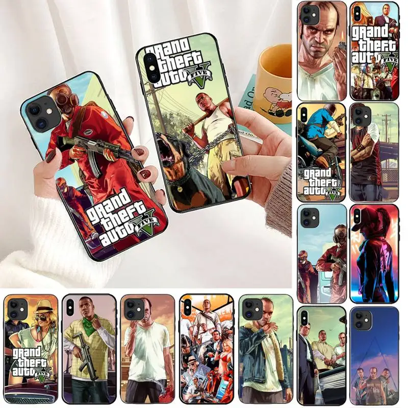 Игровой чехол для телефона YNDFCNB GTA 5 iPhone 11 8 7 6 6S Plus X XS MAX 5S SE 2020 XR pro | Мобильные