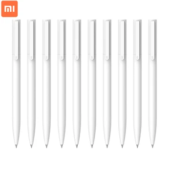 

Original Xiaomi Mijia Gel Pen 0.5mm Pressed Out Core Writing Sign Pens School Office MiKuni Japan Ink Smooth Signing Pen xiomi