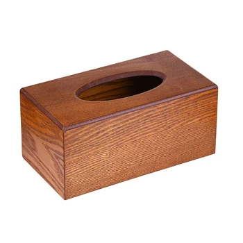 

Kitchen Napkin Case Storage Simple Home Paper Holder Solid Wood Stylish Tissue Box