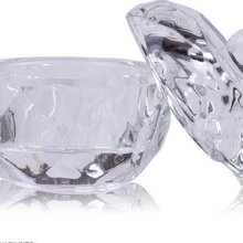 1 шт. акриловый порошок жидкий кристалл чашка крышка стекло дизайн ногтей Dappen Блюдо чашка акриловый Жидкий Макияж порошок инструмент для укладки ногтей