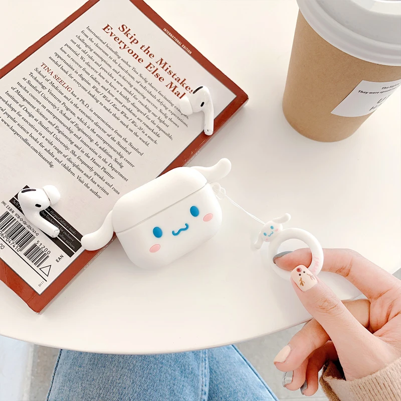 Чехол для 3D наушников Airpods Pro мягкий силиконовый чехол наушников/Earpods Apple Air pods
