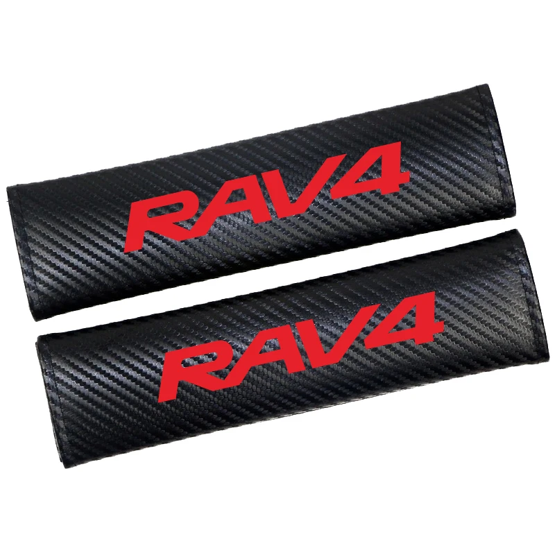 1 пара автомобильных ремней безопасности подушки под плечи Чехлы для Toyota RAV4 RAV 4 Накладка для ремня безопасности автомобиля интерьерные аксессуары