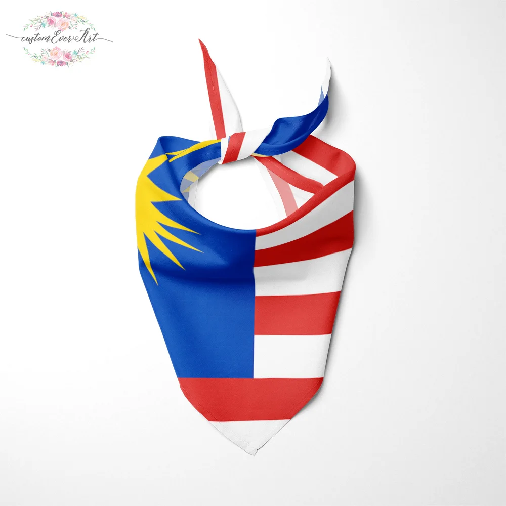

The Malaysia flag Dog Bandana Cat Bandana Pet Bandana Pet Accessory personalized name custom pet present scarf