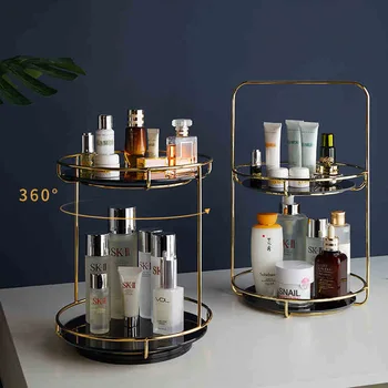 

Top Quality Cosmetic Shelf Perfume Rack Free Combination Bathroom Dresser Storage Dessert Cake Rack