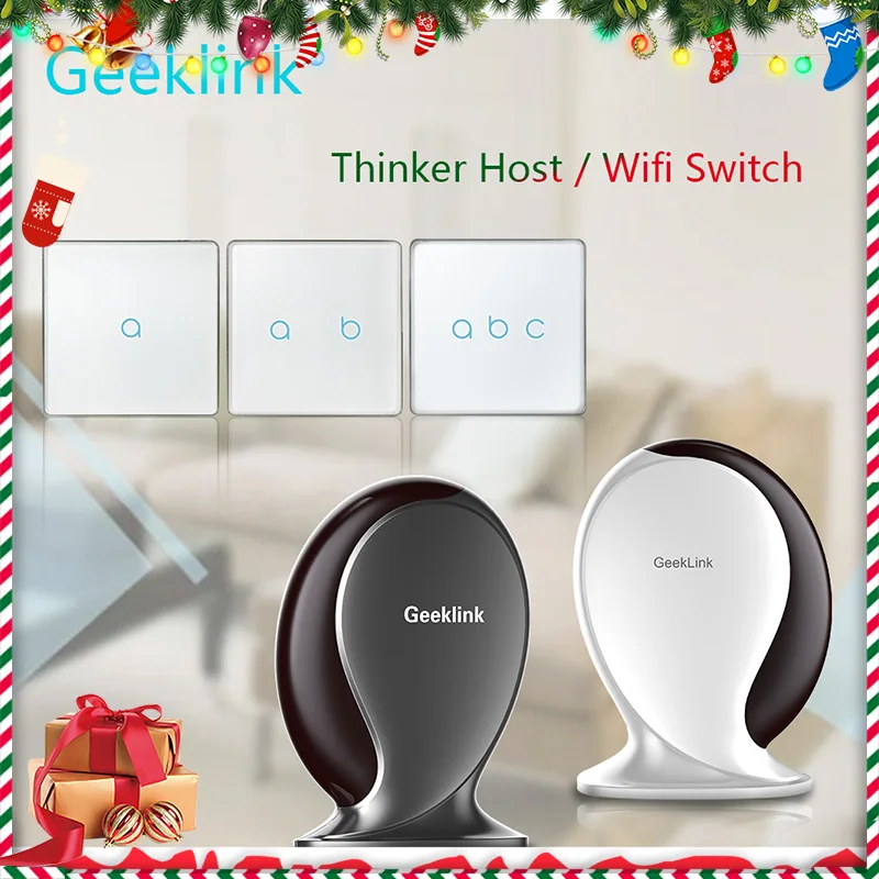 Geeklink Smart Home WiFi Switch для Alexa Google Voice Управление освещением Настенный светильник