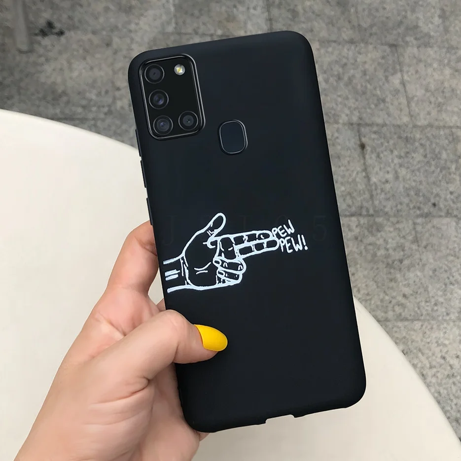 Étui de dessin animé pour Samsung Galaxy A21s étui A21 S Silicone souple coque arrière pour Samsung A21S étuis de téléphone SM-A217F A 21 S Fundas