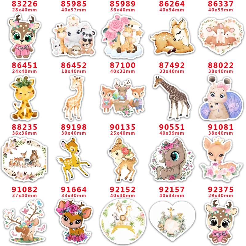 

Принадлежности для рукоделия, аксессуары для шитья, мультяшный олень, печатная плоская смола, форма, 10 шт. PR-83226