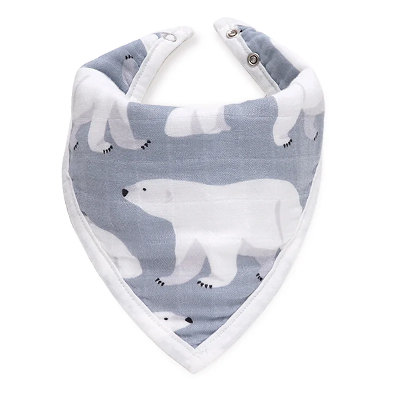 White bear Новое поступление детский нагрудник для кормления слюнявчик модный треугольник Baberos Bebe бандана нагрудники шарф слюнявчик полотенце детские вещи - Цвет: White bear