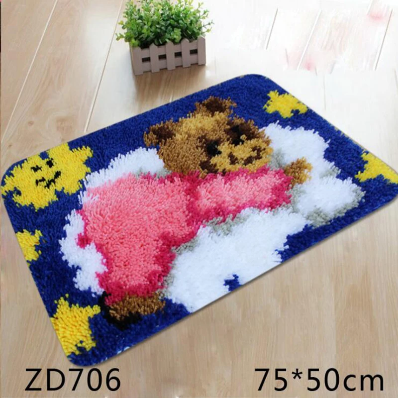 Best Price Latch Hook Rug Kits DIY Needlework Unfinished Crocheting Rug Yarn Cushion Mat 3D Decorative Embroidery Carpet Latch Hook Kit Best Price Latch Hook Rug Kits DIY Needlework Unfinished Crocheting Rug Yarn Cushion Mat 3D Decorative Embroidery Carpet Latch Hook Kit