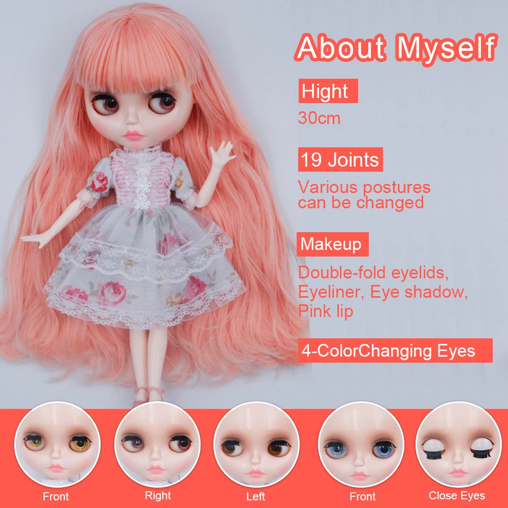 Набор для свободные руки, кукла Blyth, Заказная, NBL блестящее лицо, 1/6 BJD, шарнирная кукла на заказ, куклы Blyth для девочки, подарок для коллекции
