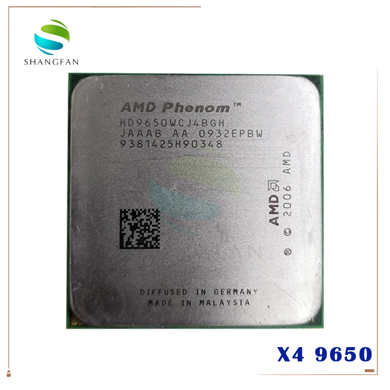 AMD Phenom X4 9650 четырехъядерный настольный процессор 2 3 ГГц HD9650WCJ4BGH Разъем AM2 +/940pin|socket
