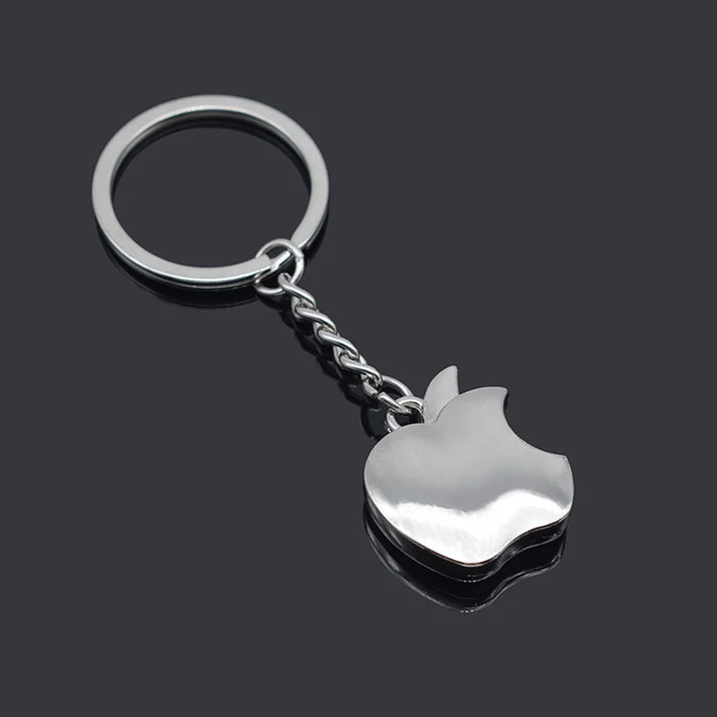 Key-Chain Holders Souvenir Trinket Gifts Apple Metal Creative Fashion