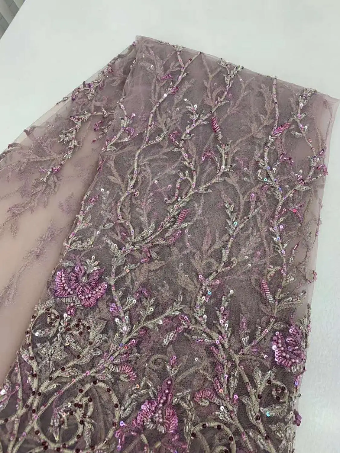 5colors exquisite ruční korálek kámen francouzský pletivo lace/african nigérie korále výšivka textilie pro soumrak šaty svatební textilie