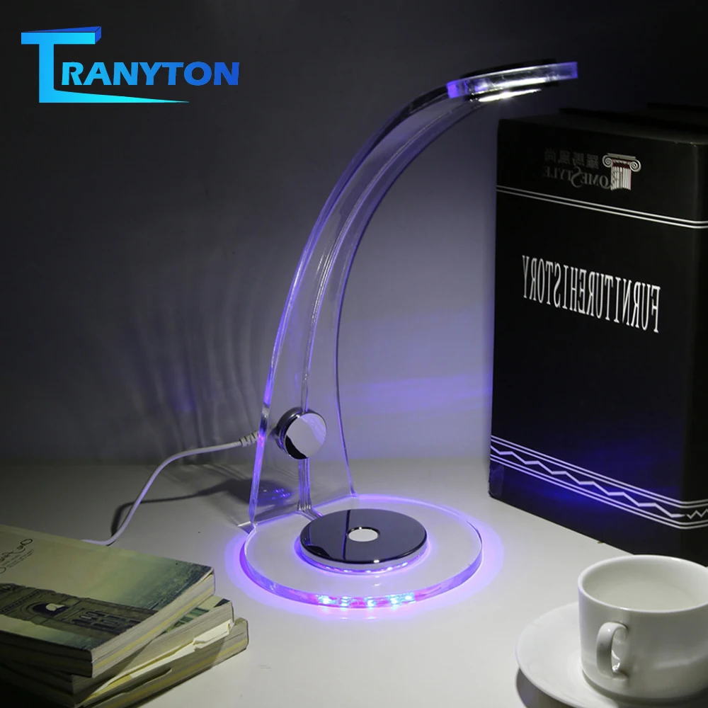 High Quality LED Desk Lamp Acrylic & Metal Reading Table Lamps Touch Switch Dimmable Night Light for Living Room Bedroom Decor
