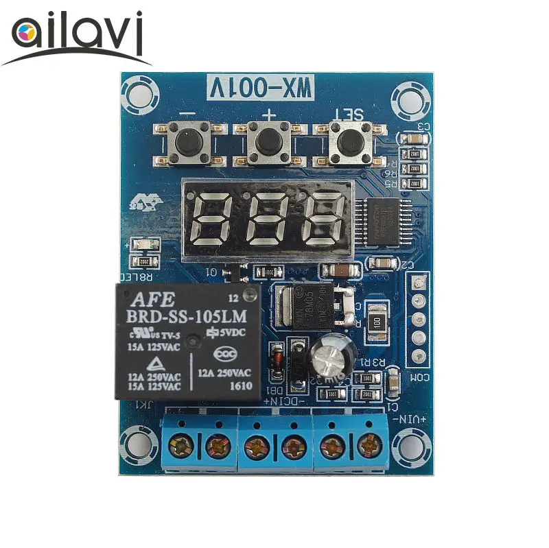DC5V Power Supply Обнаружение ограничения напряжения верхний и нижний модуль управления 10A контроль заряда и разряда батареи DC5V12V24V источник питания - Габаритные размеры: DC5V Power Supply