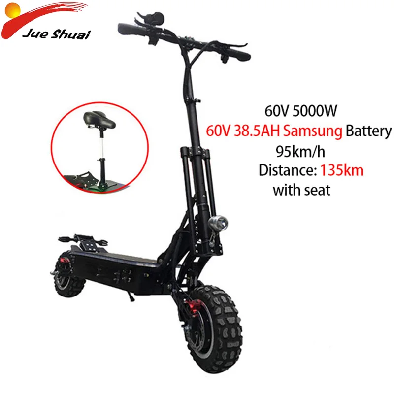  Electric Scooter 5000W Powerful 95KMH High Speed Samsung Lithium Battery Foldable Electric Skateboa