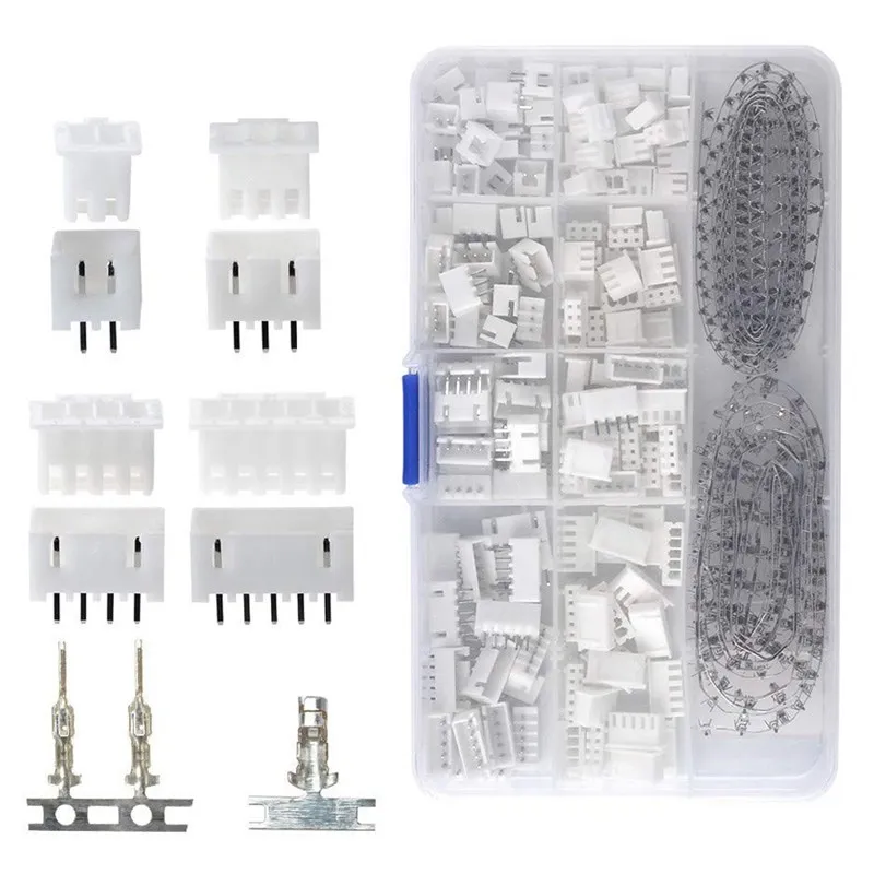

EASY-560Piece 2.54mm JST-XHP 2/3/4/5 Pin Housing with 2.54mm JST XH Male/Female Pin Header Dupont Wire Connector Kit