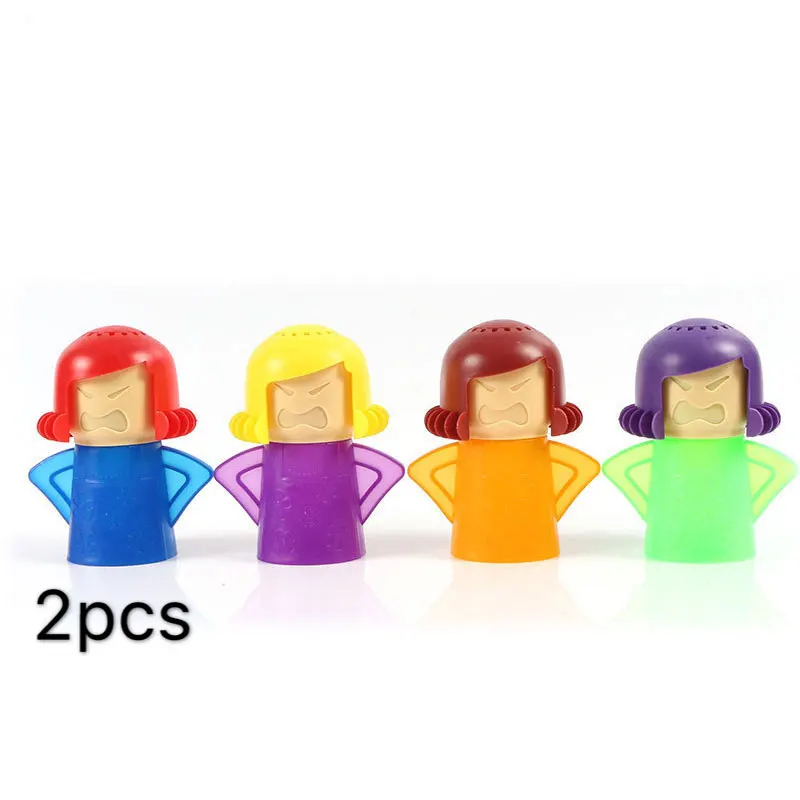 

2PCS angry mom microwave oven cleaner steam cleaning tools and appliances can be used in refrigerator kitchen rice cooker