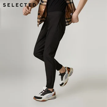 

SELECTED Men's Autumn & Winter Black Ankle-tied Pants S|419214570