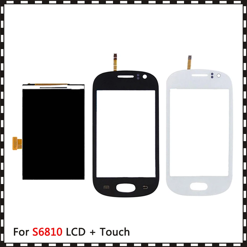 Replacement New High Quality 3.5&quot For Samsung Galaxy Fame S6810 S6812 Lcd Display With Touch Screen Digitizer Sensor | Мобильные