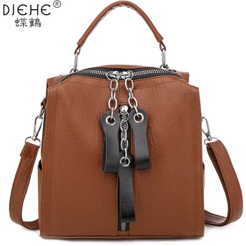 

Fashion Women High Quality Leather Backpack Multifunction Pu School bags Backpacks for Teenager girl Female Travel Bag Sac A Dos