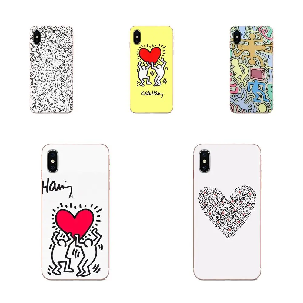Кит Харинг искусство за счет складки мягкая модная чехол для htc Desire 530 626 628 630 816 820