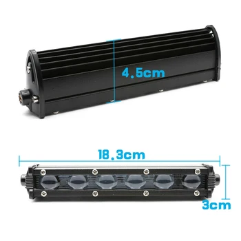 

For SUV Work Light 6000K Waterproof White SPOT beam 8'' Parts Car 6D Beam