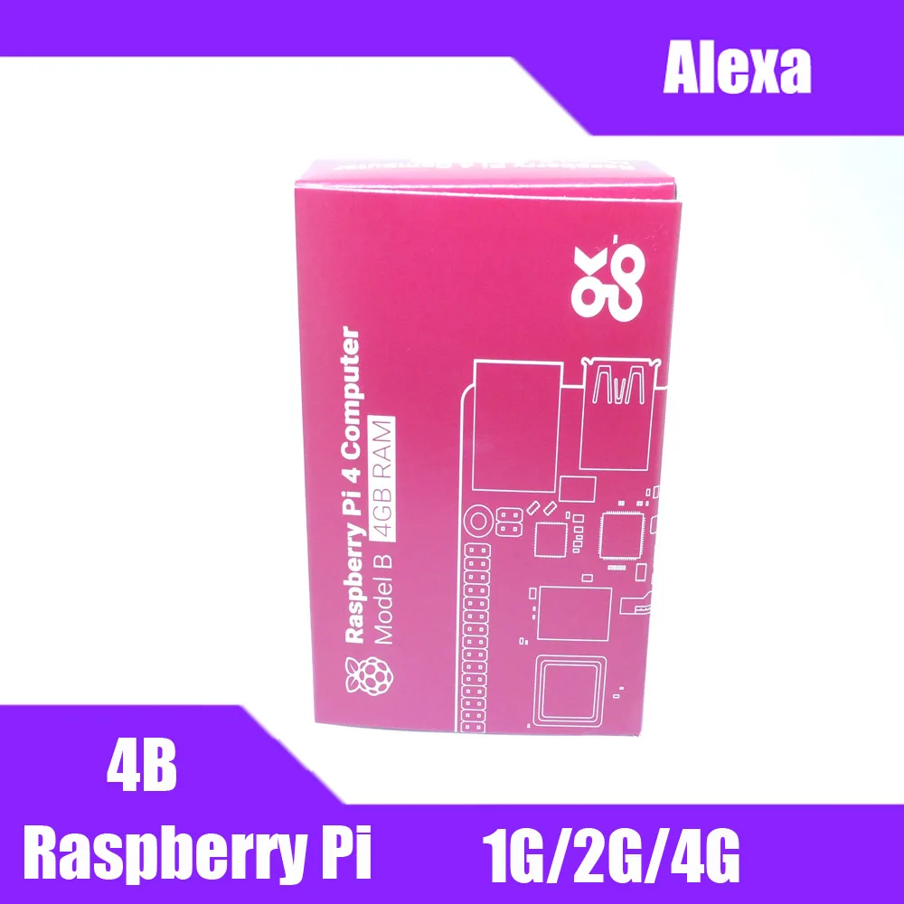 Последние Raspberry Pi 4 Model B с 1/2/4GB Оперативная память BCM2711 Quad core Cortex-A72 ARM v8 1,5 ГГц Поддержка 2,4/5,0 ГГц WI-FI Bluetooth 5,0