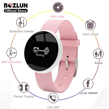

Bozlun B16 Waterproof Ladies Smartwatch BMI Calculator Period Tracker Women Smart Watch Sport Bracelet For iPhone xiaomi Huawei