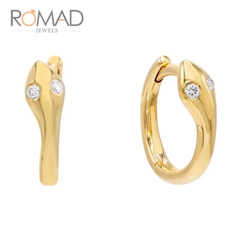 Romad, новая мода, S925 Стерлинговое Серебро, круглые серьги, крутые, креативная личность, серьги в виде змеи, серьги для женщин, подарки
