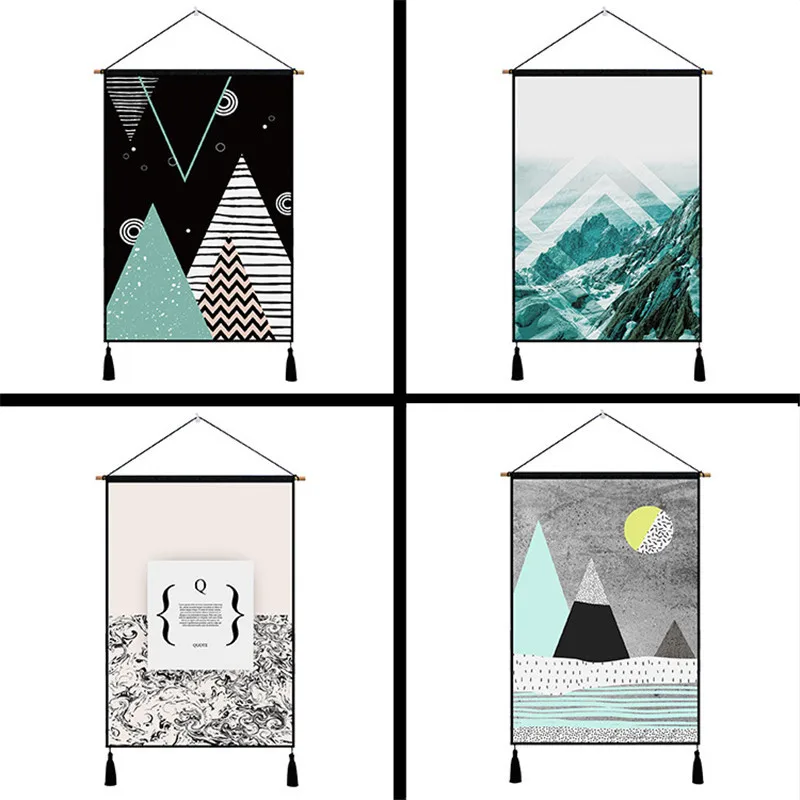 

Elegant Geometric Patterns Tapestry Hanging Wall Cotton Cloth Art Beautiful Apartment Home Dorm Room Party Decoration Tapestries