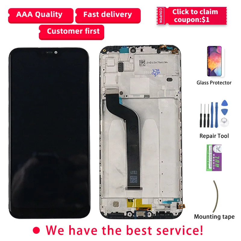 Оригинальный ЖК дисплей для xiaomi mi A2 Lite красный 6 Pro экран сенсорный M1805D1SG ecran|Экраны