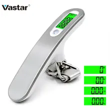 Vastar, 50 кг, цифровые весы для багажа, 10 г, портативные электронные весы, весы, чемодан для путешествий, Висячие весы с крючком