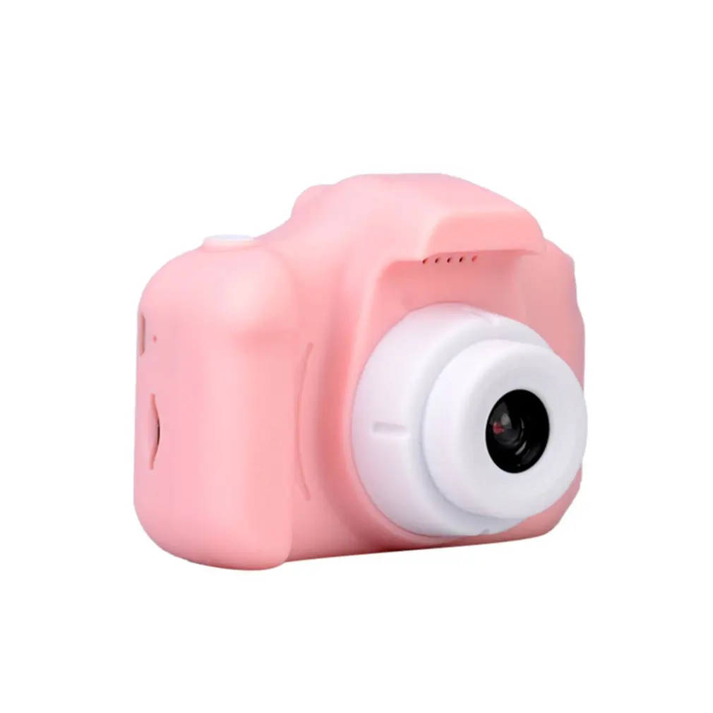 Детские игрушки для камеры крутая цифровая фотокамера Детская обучающая игрушка 12 языков 32G Поддерживаемые подарки на день рождения - Цвет: Pink