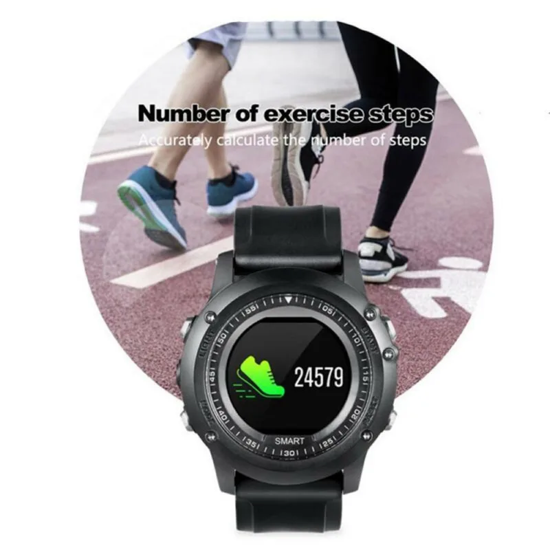 Color Screen Three Anti-Smart Wristband Bluetooth Round Screen Waterproof Sports Fitness Smart Wristband Business Intelligence
