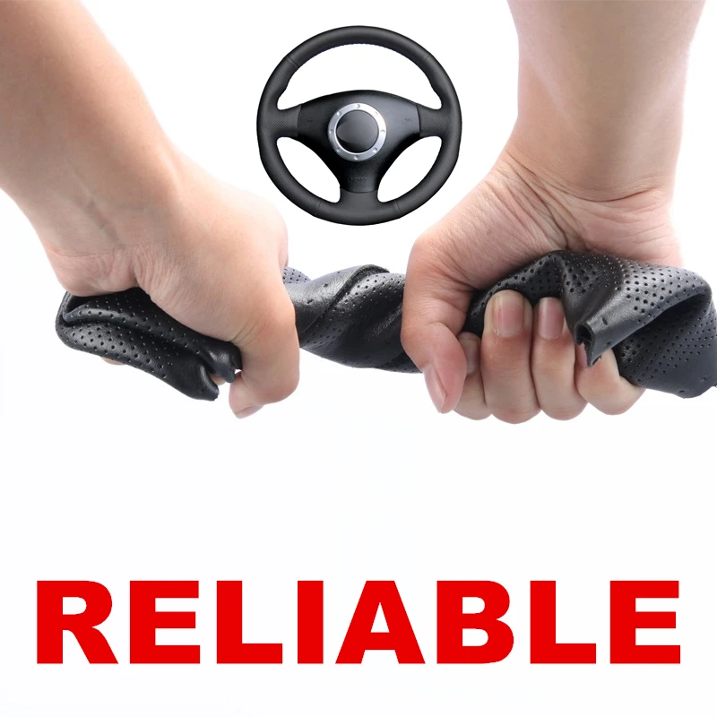 Hand stitched Black PU Artificial Leather Steering Wheel Cover for Audi A3 2000-2003 A4 2003-2005 RS 6 2003 S4 2004-2006 TT 2001 |