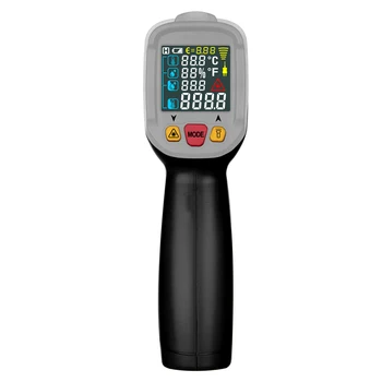 

Thermometer Temperature Tester Digital LCD Color Display Non Contact Infrared Laser With Temperature Difference Alarm TesterGun