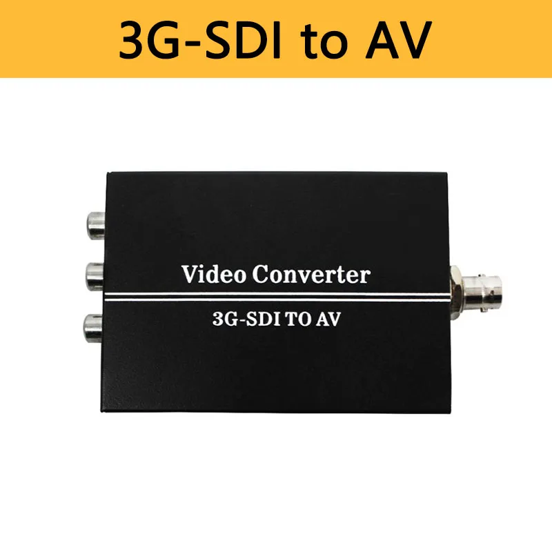  3G HD SDI al Convertitore di AV BNC a RCA Adattatore Audio Scaler Fino a 1080P Supporto LPCM 2.0 pe