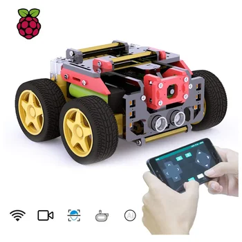 

Adeept AWR 4WD WiFi Smart Robot Car Kit DIY Robot Kit With OpenCV Target Tracking Real-Time Video Transmission Robots